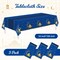 Ramadan Decorations, Table Cloth Rectangle, 3Pack Blue Tablecloth Disposable Ramadan Mubarak Decor Gift Eid Mubarak Decorations, Table Cover 54"x108" for Home, Kitchen, Outdoor Decoration for Ramadan